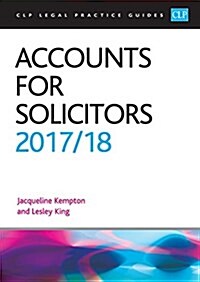 Accounts for Solicitors 2017/2018 (Paperback, 2017/2018)