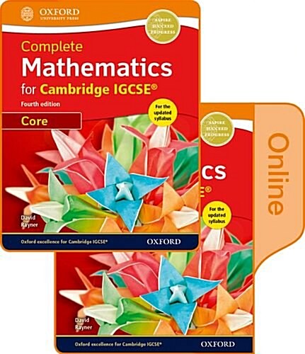 Complete Mathematics for Cambridge IGCSE (R) Print & Online Student Book (Core) (Package, 4 Revised edition)