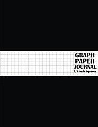 Graph Paper Journal: 1/4 Inch Squares Graph Paper Template - Large Print 8.5x11 100 Pages - Blank Quad Ruled - Softback (Composition Books) (Paperback)