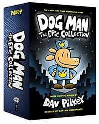 Dog Man #1~3 Boxed Set : The Epic Collection 도그맨 3종 세트 (Hardcover 3권)