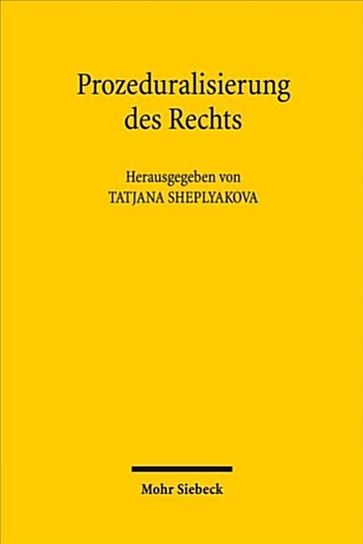 Prozeduralisierung Des Rechts (Hardcover)