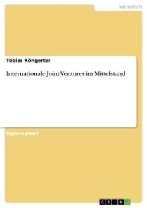 Internationale Joint Ventures Im Mittelstand (Paperback)