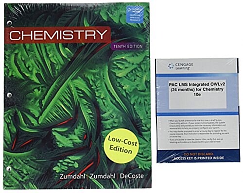 Chemistry + Lms Integrated for Owlv2, 4 Terms 24 Months Access Card (Loose Leaf, 10th, PCK)