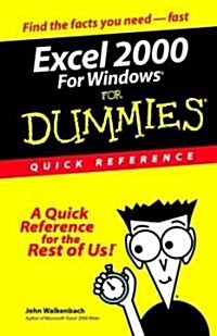 Excel 2000 for Windows for Dummies Quick Reference (Paperback)