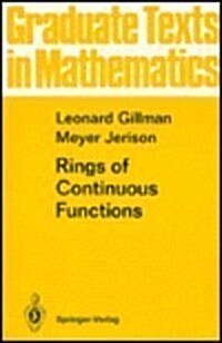Rings of Continuous Functions (Hardcover)