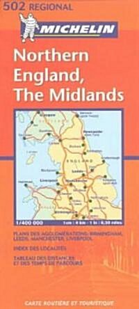Michelin Northern England, the Midlands (Map, FOL)