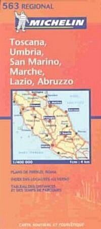 Michelin Toscana, Umbria, San Marino, Marche, Lazio, Abruzzo (Map, FOL)