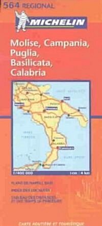 Michelin Molise, Campania, Puglia, Basilicata, Calabria (Map)