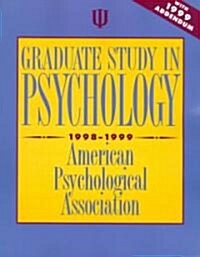 [중고] Graduate Study in Psychology 1998-1999 (Paperback)