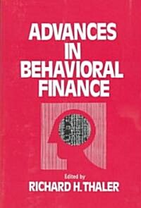 [중고] Advances in Behavioral Finance: Volume 1 (Paperback)