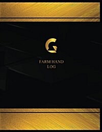 Farm Hand Log (Logbook, Journal - 125 Pages, 8.5 X 11 Inches): Farm Hand Logbook (Black Cover, X-Large) (Paperback)