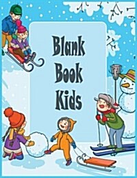 Blank Book Kids: Unlined Blank Journal for Doodling Drawing Sketching & Writing (Paperback)