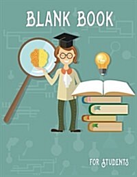 Blank Book for Students: Blank Doodle Draw Sketch Book (Paperback)