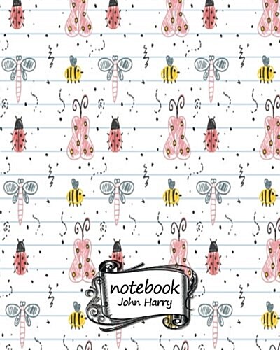 Notebook: Journal Dot-Grid, Graph, Lined, Blank No Lined: Cute Insect, Pocket Notebook Journal Diary, 120 Pages, 8 X 10 (Blank N (Paperback)