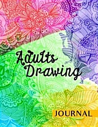 Adults Drawing Journal: Blank Doodle Draw Sketch Book (Paperback)