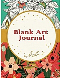 Blank Art Journal: Blank Doodle Draw Sketch Books (Paperback)