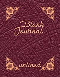 Blank Journal Unlined: Blank Doodle Draw Sketch Books (Paperback)