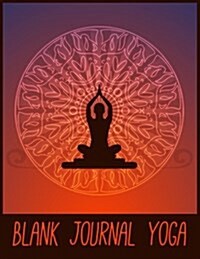 Blank Journal Yoga: Blank Doodle Draw Sketch Book (Paperback)