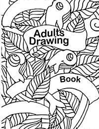 Adults Drawing Book: Blank Doodle Draw Sketch Book (Paperback)