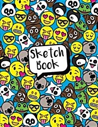 Emoji Sketchbook: Blank 110 Pages to Doodle, Draw, and Use Your Imagination (Paperback)