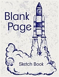 Blank Page Sketch Book: Blank Doodle Draw Sketch Book (Paperback)