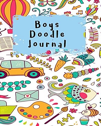 Boys Doodle Journal: Dot Grid Journal Sketchbook (Paperback)