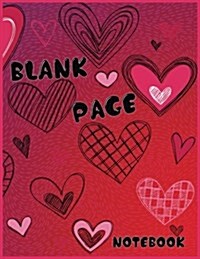 Blank Page Notebook: Blank Doodle Draw Sketch Books (Paperback)
