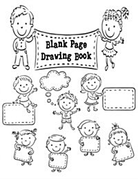Blank Page Drawing Book: Blank Doodle Draw Sketch Books (Paperback)
