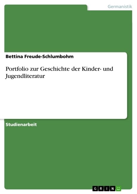 Portfolio Zur Geschichte Der Kinder- Und Jugendliteratur (Paperback)