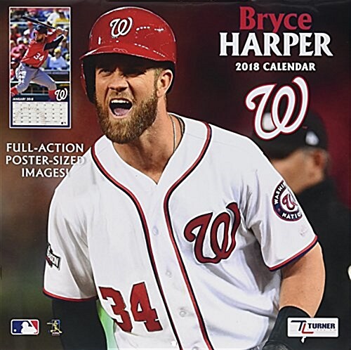 Washington Nationals Bryce Harper 2018 Calendar (Calendar, Wall)