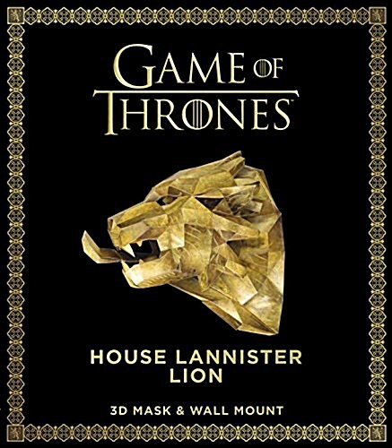 Game of Thrones Mask: House Lannister Lion (3D Mask & Wall Mount) (Paperback)