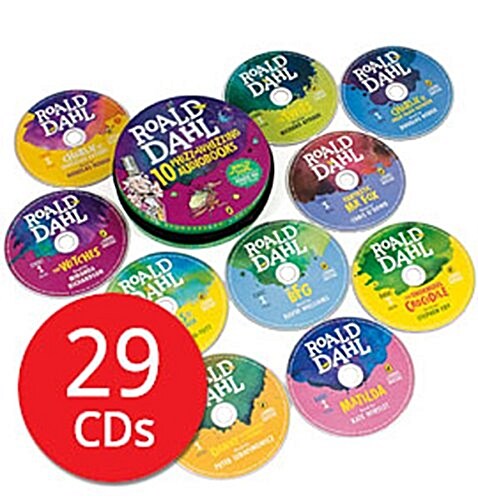 Roald Dahl Audio Collection Tin 로알드달 오디오북 세트 (CD 29장, 영국판)