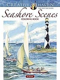 Creative Haven Seashore Scenes Coloring Book (Paperback)