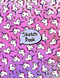 Unicorn Sketchbook: Blank 110 Pages to Doodle, Draw, and Use Your Imagination (Paperback)