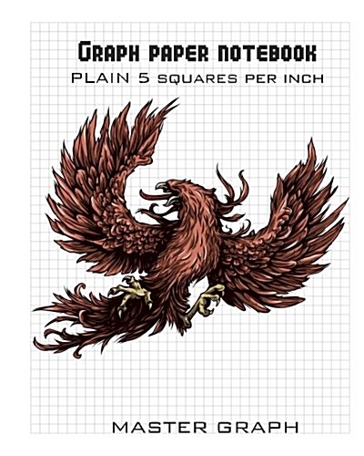 Graph Paper Notebook: 100 Pages 5 Squares Per Inch (Paperback)