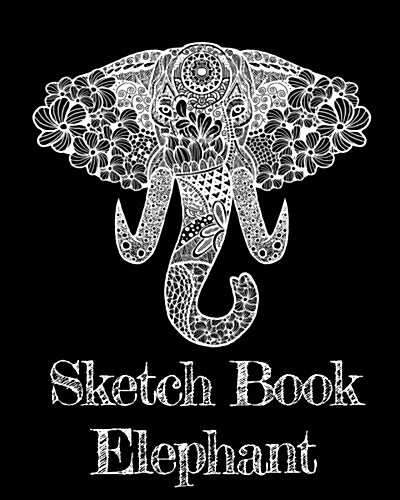 Sketch Book Elephant: Dot Grid Journal Notebook (Paperback)
