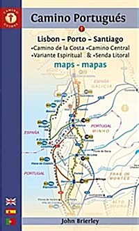 Camino Portugues Maps - Sixth Edition : Lisboa-Porto-Santiago (Paperback)