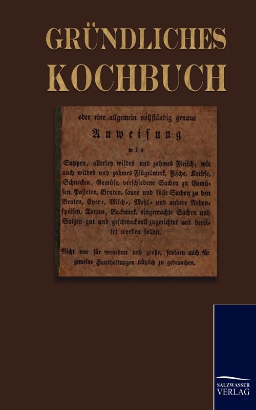 Gr?dliches Kochbuch (Paperback)