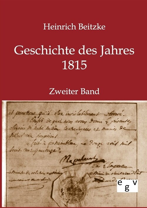 Geschichte Des Jahres 1815 (Paperback)