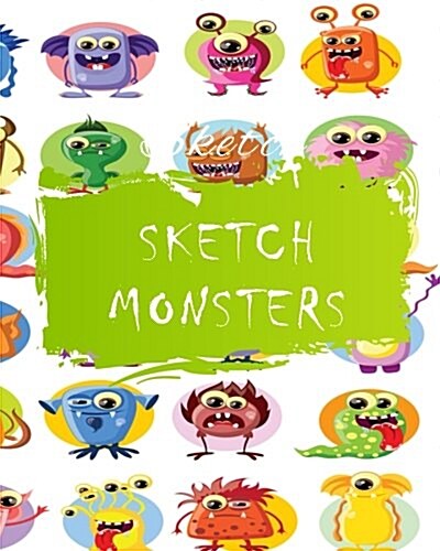 Sketch Monsters: Dot Grid Journal Notebook (Paperback)