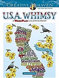 Creative Haven U.S.A. Whimsy: A Wordplay Coloring Book (Paperback)