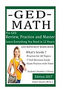 GED Math (Preparation Workbook): GED Mathematics Prep Workbook (Paperback)