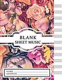 Blank Sheet Music: Vintage Design - Music/Instruction&study/Composition (12 Staves) (Paperback)