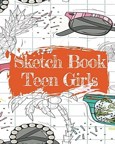 Sketch Book Teen Girls: Dot Grid Journal Notebook (Paperback)