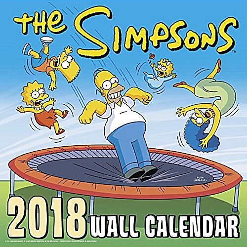 The Simpsons 2018 Calendar (Calendar, Wall)