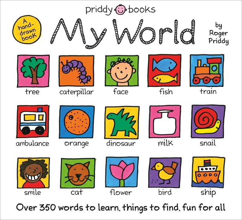 [중고] My World: A Hand-Drawn Book with 350 Words to Learn, Things to Count, Lots to Find (Board Books)