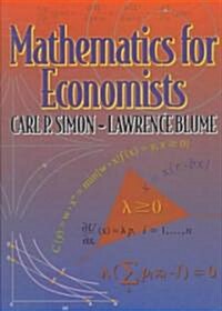 [중고] Mathematics for Economists (Hardcover)