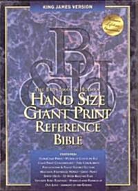 Hand Size Giant Print Reference Bible (Hardcover, Indexed)