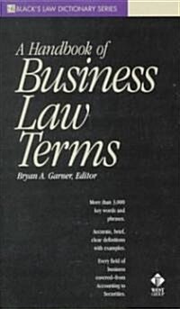 A Dictionary of Business Law Terms (Blacks Law Dictionary Series) (Paperback)