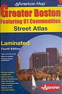 American Map Greater Boston Street Atlas (Paperback, 4th, LAM, Spiral)